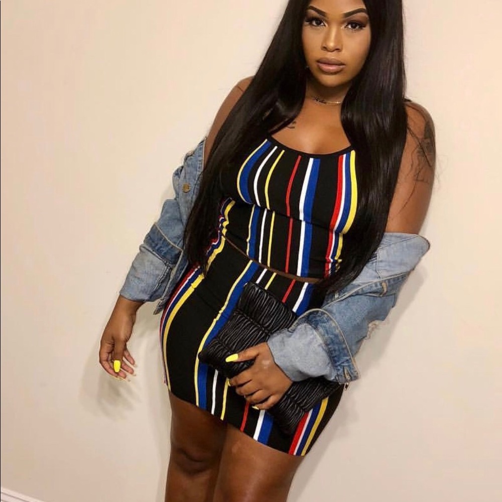 2 piece multi color set